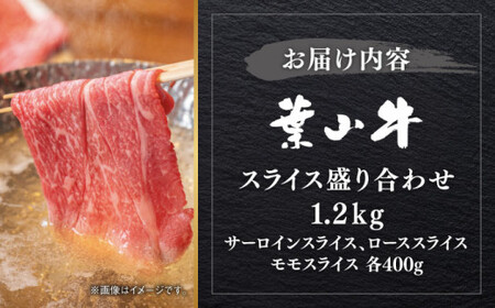 【葉山牛】1.2kg　スライス盛合せ ／ 牛肉 黒毛和牛 神奈川県 特産品【葉山牛ステーキレストラン 角車】[ASBD010]