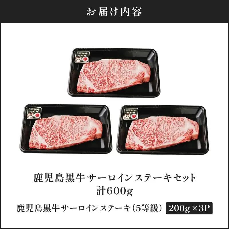 鹿児島黒牛 サーロイン ステーキ 計600g（ A-101 ） C069-002 肉 牛肉 冷凍