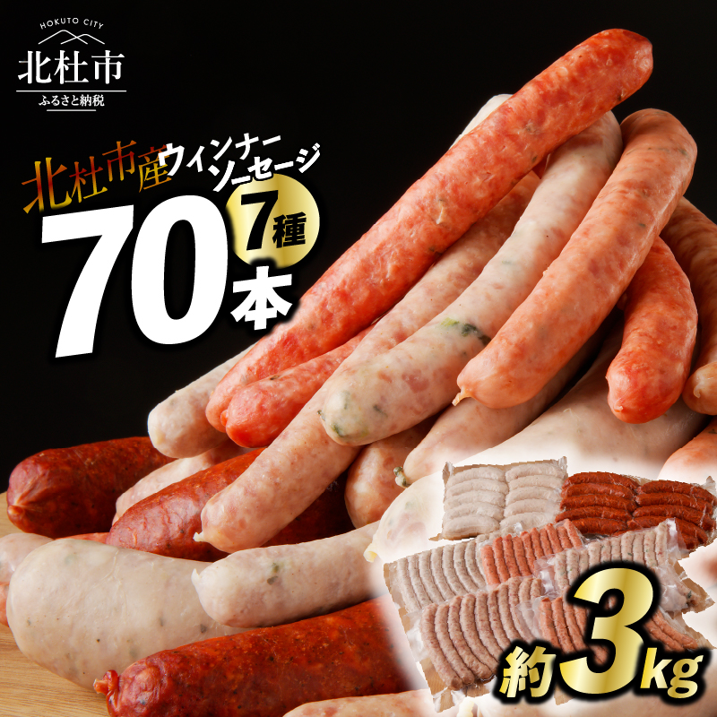 <2025年11月配送>ウインナー・ソーセージ 業務用詰合せセット　 総重量約3kg