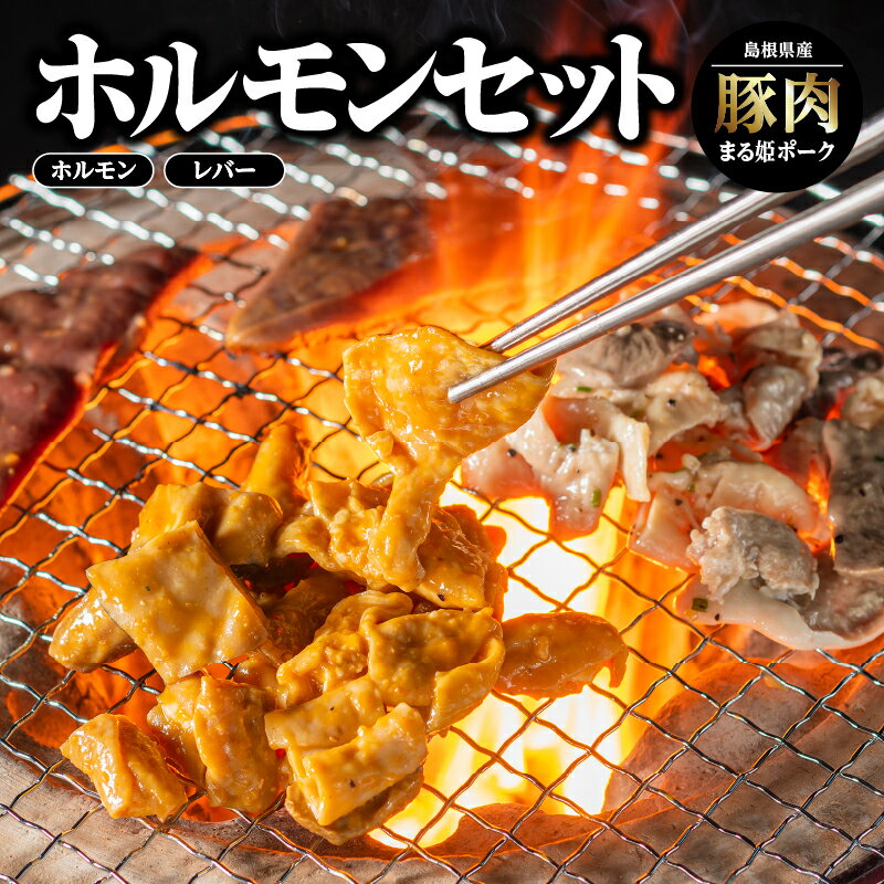 【ふるさと納税】まる姫ポーク ホルモンセット ホルモン(味噌/ねぎ塩) レバー(味噌/ねぎ塩)【AK-4】｜送料無料 国産 まる姫ポーク 豚肉 ぶた肉 ぶたにく 肉 ホルモン レバー 味付き 味付け　焼肉 やきにく BBQ バーベキュー 小分け パック 江津市｜