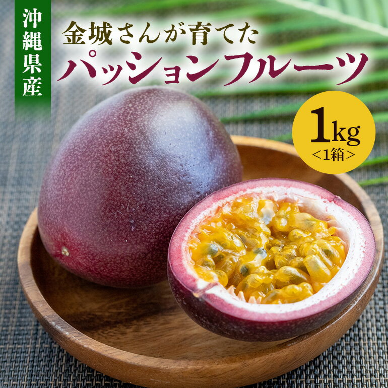 【ふるさと納税】【2026年発送】金城さんが育てた 沖縄県産パッションフルーツ 1kg