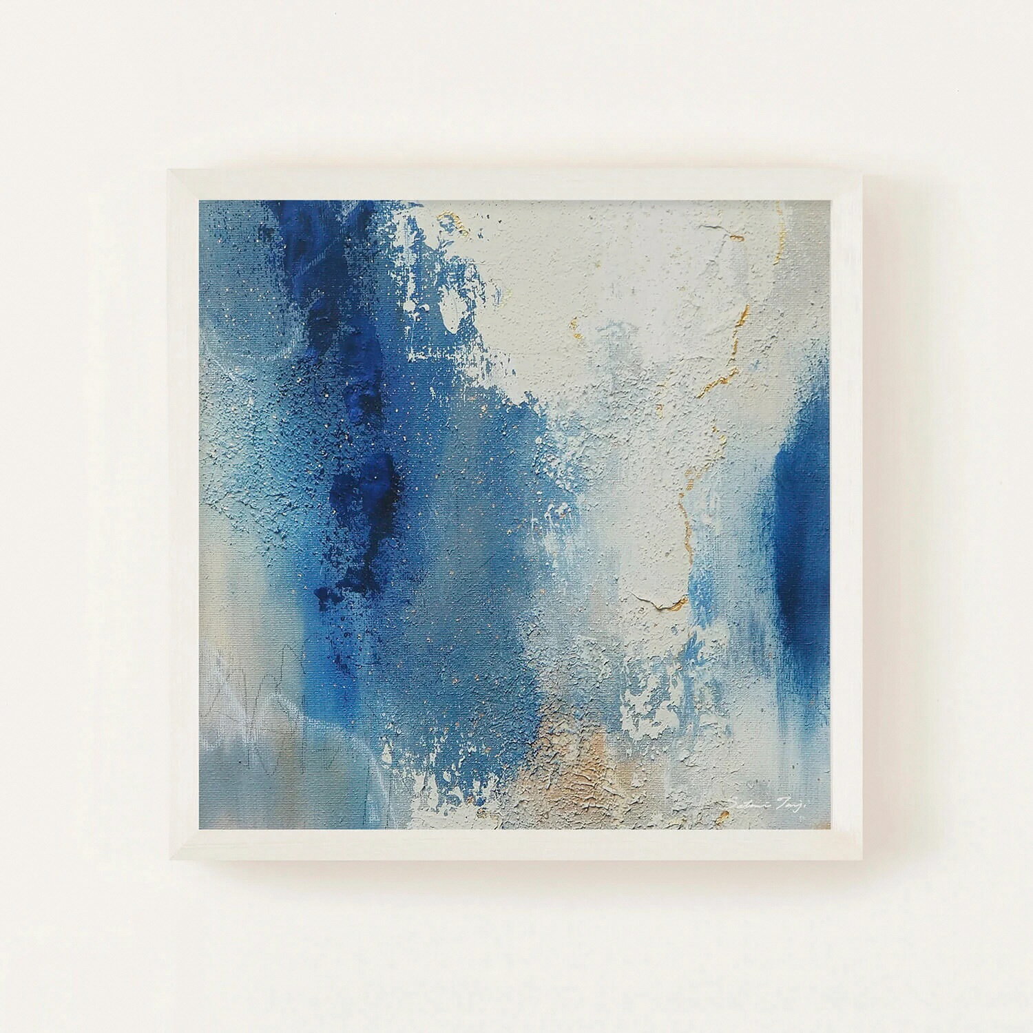 【ふるさと納税】アートフレーム「INNER」30cm角 アイボリー