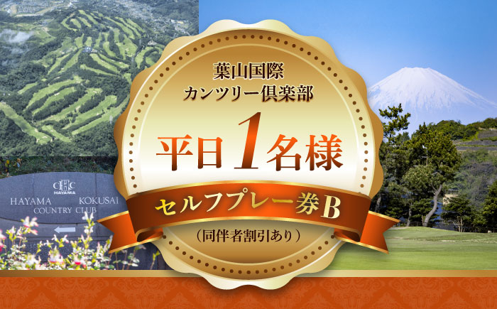 
葉山国際カンツリー倶楽部　平日1名様セルフプレー券B（同伴者割引あり） ／ スポーツ ゴルフ リゾートコース 湘南 神奈川県 三浦半島【(株)葉山国際カンツリー倶楽部】 [ASAR004]
