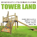 【ふるさと納税】TOWER LAND | アスレチック 遊具 公園 自然工房 奈良県 上北山村 国産木材 新築 お祝い プレゼント 入学 入園