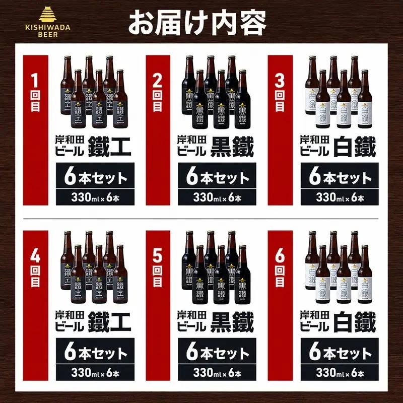 クラフトビール 定期 6回 月変わり  330ml×6本 クラフトビール