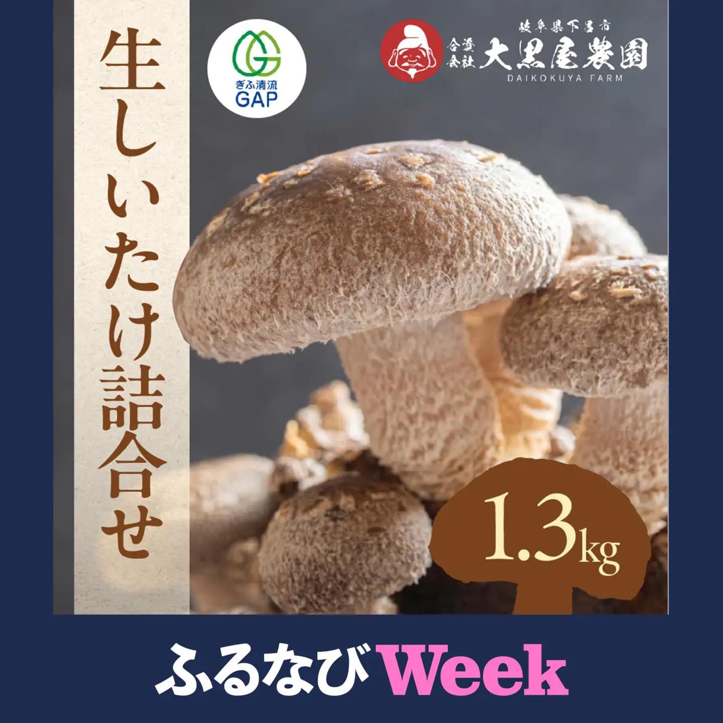 菌床生椎茸  詰め合せセット（4パック＋3袋）7品  計1.3kg 【119-1】
