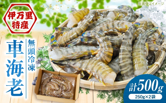 
                  【加熱用】伊万里特産 無頭冷凍車海老 計500ｇ（250g×2袋）/ 海鮮 車エビ 海老 エビ えび 小分け エビフライ shrimp / 佐賀県 / 株式会社拓水 伊万里クルマエビセンター [41AEAJ008]
                