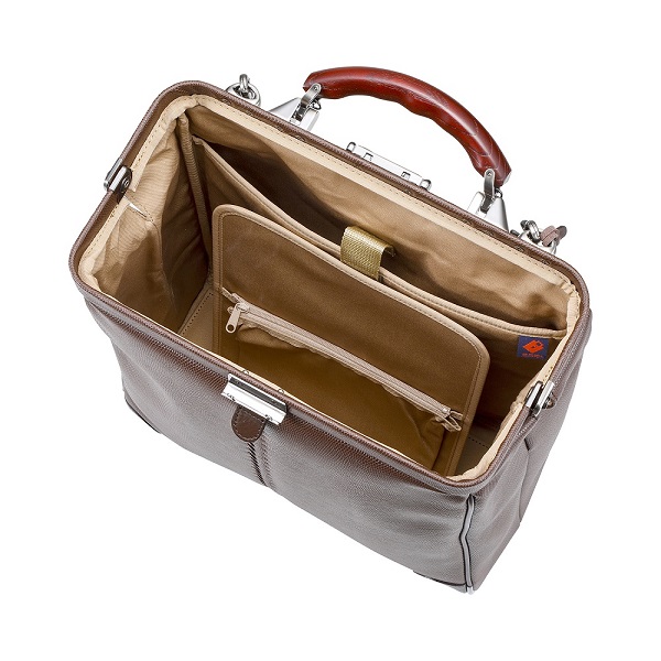 【高島屋選定品】豊岡鞄 YOUTA LIZARD 3way 縦ダレスL (YK3) チョコ / 木和田正昭商店 ダレスバッグ メンズ レディース 縦型 バッグ ショルダー リュック A4ファイル対応