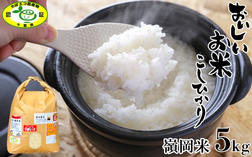 【満田園芸】嶺岡米 コシヒカリ 精米 5kg ちばエコ農産物認証品　[0015-0072]