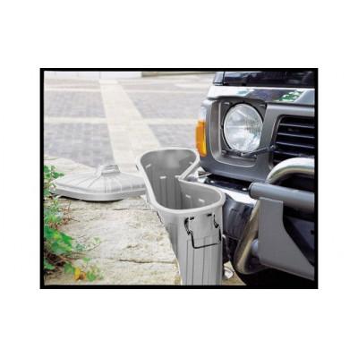 ふるさと納税 恵那市 ペールカンのふた付きゴミ箱　60リットル　グレー　1個 |  | 02