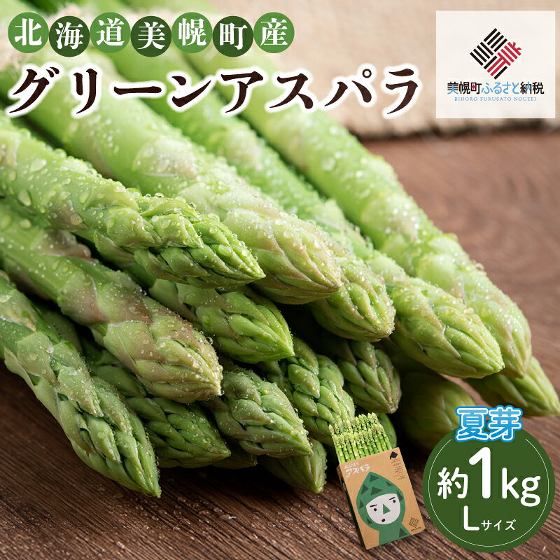 【ふるさと納税】 【先行予約】 2026年産 ハウスアスパラ(夏芽) L サイズ 約1kg 2026年7月1日より発送 アスパラ アスパラガス ハウス栽培 ハウス 野菜 北海道 美幌町
