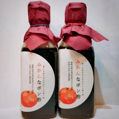 ふるさと納税 日高川町 ~山からの贈り物〜やまねいろのみかんなポン酢　200ml×2瓶