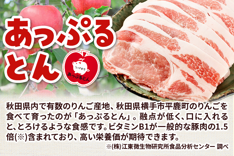 《定期便3ヶ月》秋田県横手市産 あっぷるとん 長期熟成生ハムスライス 30g×10パック