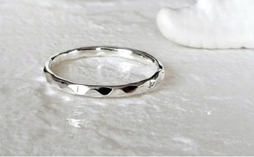 シルバーリング 槌目リング 1.8ミリ 選べるサイズ  アクセサリー 指輪 アクセサリー ジュエリー シルバー リング レディース メンズ ペア シンプル 一点もの 華奢リング ピンキーリング プレゼ