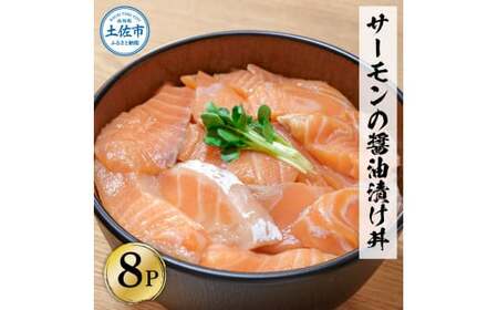 サーモンの醤油漬け丼 8袋セット 1パック60g 漬け丼 海鮮丼 サーモン丼 出汁茶漬け おかず おつまみ 惣菜 魚 魚介類 海鮮 個包装 小分け 真空パック 簡単【企業組合　宇佐もん工房】 [BQAB057]