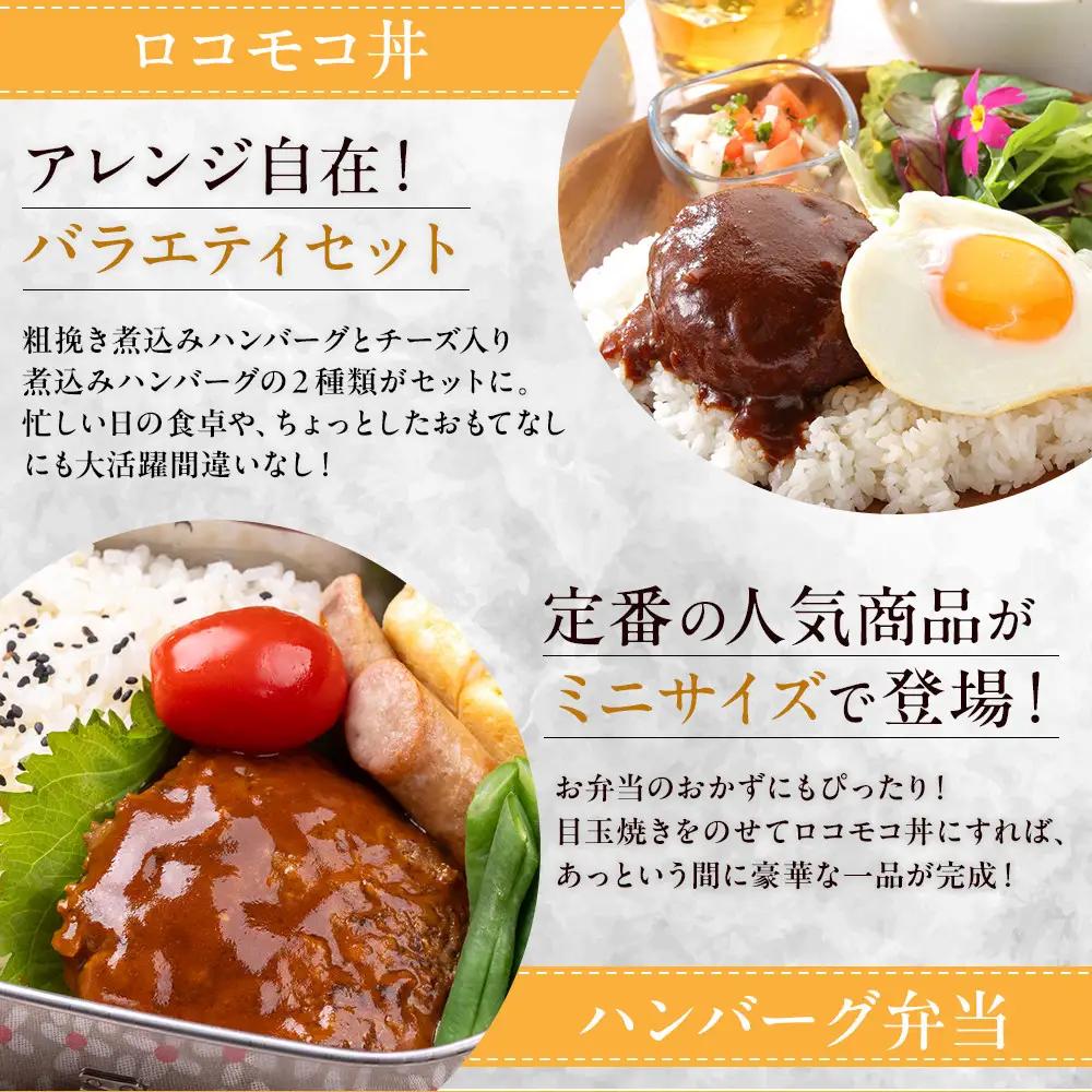 大雪山麓社の「北海道牛と笹豚の煮込みハンバーグ8個＆チーズ入りハンバーグ8個」計16個セット!! _01902