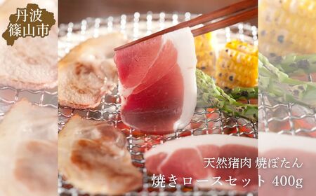 焼ぼたん ロース セット 400ｇ (2～3人前) 猪肉 いのしし肉 ジビエ料理 お歳暮 御歳暮 お正月 お取り寄せ ハレの日 お鍋 団らん ギフト お祝い プレゼント 贈り物 おおみや TS-D013-400g 冷凍配送 冷凍食品