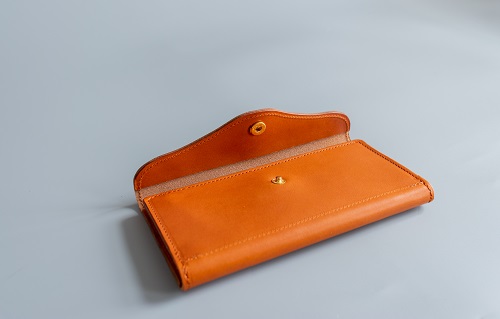 長財布（栃木レザー）ASK：キャメル
