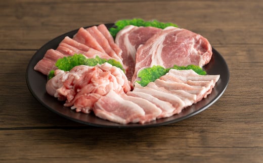 登米市産 ほろよいとん 食べ比べセット 約700g (全4種) ロース バラ モモ 小間切れ 焼肉 とんかつ ソテー カレー バーベキュー 豚肉 肉 お肉 冷凍 にく【株式会社阿部食肉】tm280