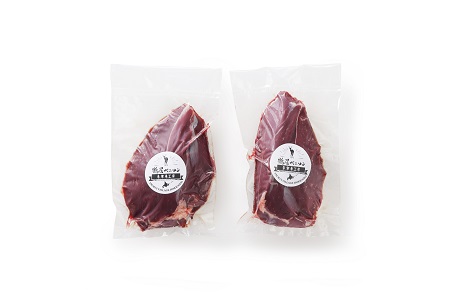 鶴居村 エゾ鹿モモ肉ブロック　400g×2パック (ベニソン エゾシカ  エゾシカ肉 モモ肉  シカ肉 エゾ鹿 無添加 人気 プレゼント 贈り物 お歳暮 高品質 冷凍 真空 未楽来工房 HACCP認証