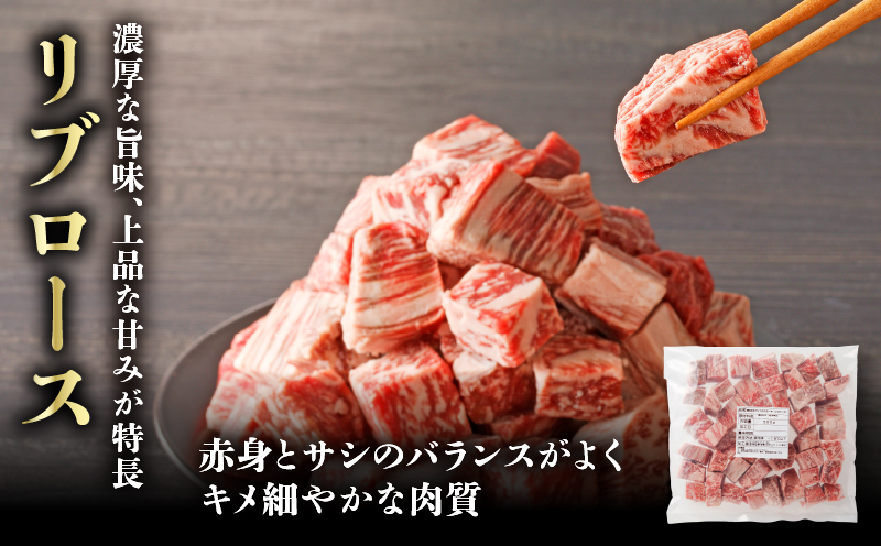 【2週間以内発送】≪訳あり≫宮崎県産黒毛和牛(経産牛)3種サイコロステーキ(合計1kg) 肉 牛 牛肉 国産_T025-017