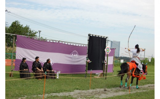 
                  八王子流鏑馬　武者行列参加型　その１
                