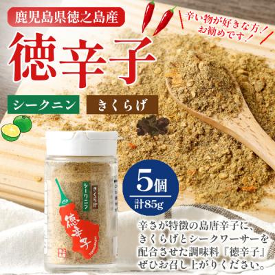 ふるさと納税 天城町 徳之島産 天城町 『徳辛子』85g(17g×5個) きくらげ粉末 シークニン 島唐辛子 調味料