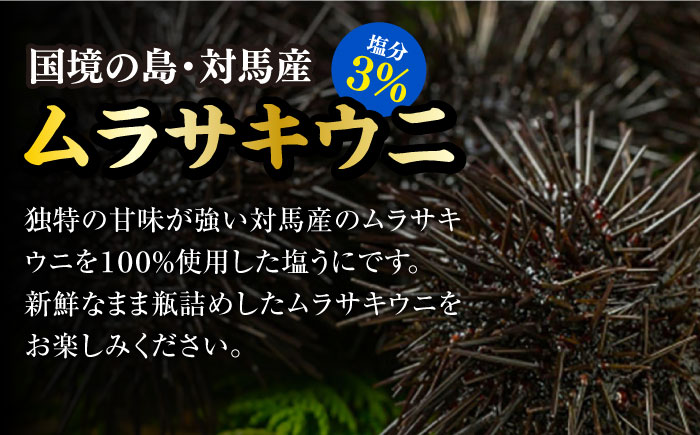 対馬産 塩うに 60g×3本 《対馬市》【保家商事】 ウニ うに 雲丹 海鮮 海産物 [WAA001]