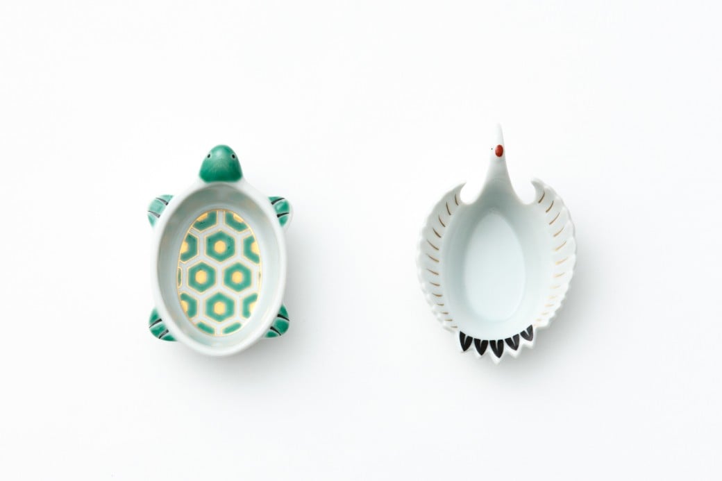 
                  【セット】【徳幸窯】有田焼／鶴亀小付　2点セット
                