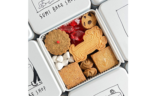 SUMI BAKE SHOPのクッキー缶