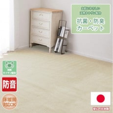 【江戸間10畳】お肌にやさしい天然キトサン配合の抗菌・防臭カーペット(BO-50-10畳IV)