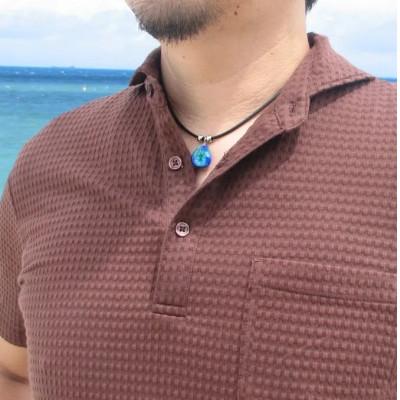 ふるさと納税 北中城村 長七屋のケラマブルーネックレス　KNH-7 　証明書付き |  | 02