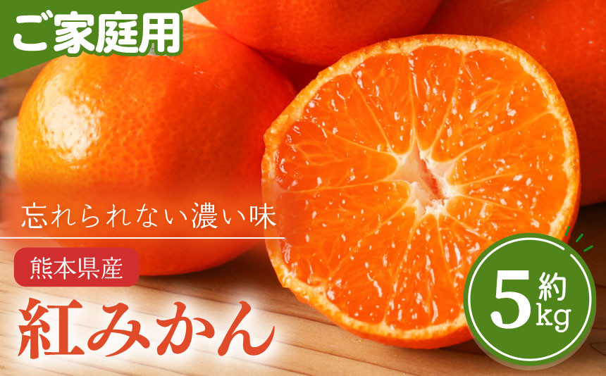 
熊本県産 家庭用 紅みかん 約 5kg 下田農園
