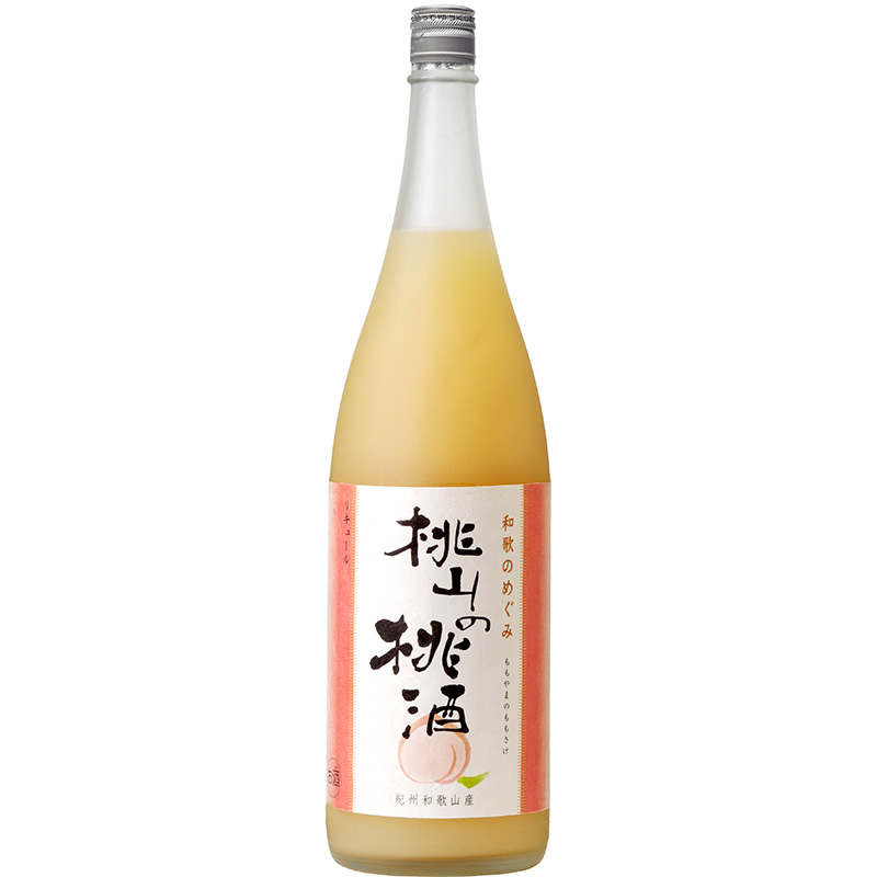 (A008)和歌のめぐみ【桃山の桃酒】もも 一升瓶 リキュール 1800ml　世界一統_V7289