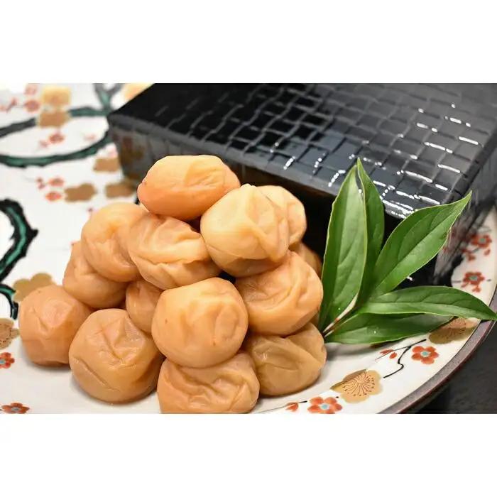 高級南高梅うす塩・はちみつ梅計800g入 紀州塗箱 網代模様仕上 【SW76】