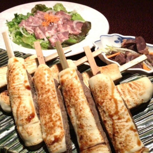 牛タンチーズつくね串、おつまみ蒸し牛タンセット