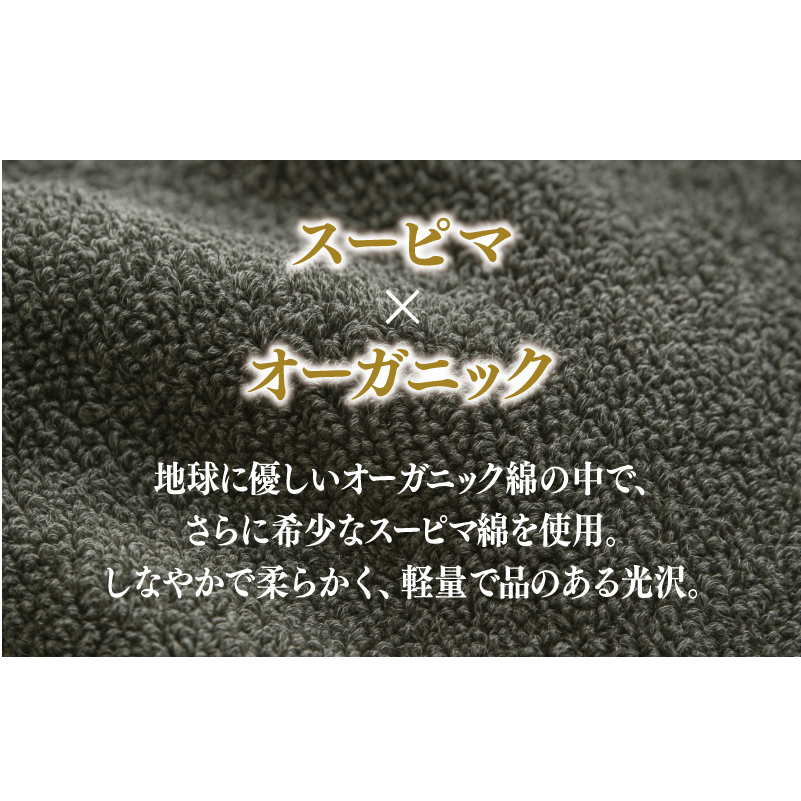高級泉州タオル ラガマフィン バスタオル フェイスタオル グレー 各1枚 【国産 日用品 上質 タオル 国内製造】 099H1519_イメージ4