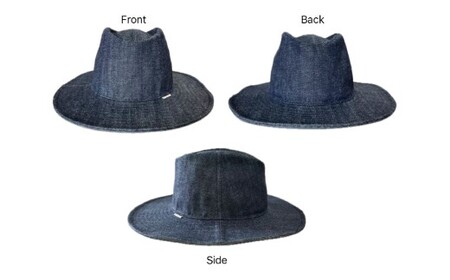 【児島】デニムウエスタンハット セルヴィッチデニム／12oz 雑貨 小物 ファッション  ふるさと納税限定
