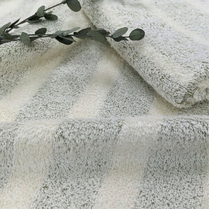 ＜フェイス4枚・バス2枚＞オーガニックコットンタオルセット　かすみGR