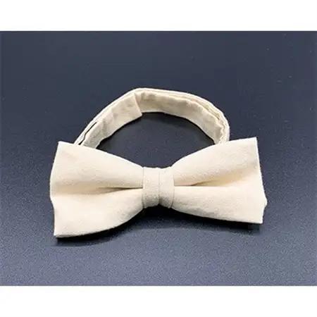 クラバットユキジ製　デニム蝶ネクタイ(クリームイエロー)_装飾品・工芸品 ネクタイ・ベルト 服飾小物 _【1095857】