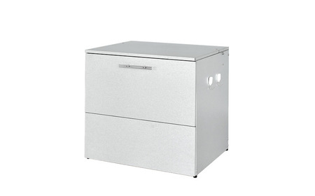 オールガルバゴミ保管庫 幅69cm 奥行56cm 容量180L 2413 足立製作所 屋外 ゴミ箱 物置 頑丈 ボックス型 大型 大容量 屋外ストッカー 家庭用 カラスよけ 燕三条 新潟 [足立製作所