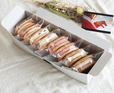 バターサンド 4種詰め合わせ 8個入り | レーズンバターサンド / 苺ミルク バターサンド / プラリネ バターサンド / ロイヤルミルクティー バターサンド Minifilm 株式会社スリラボ サ