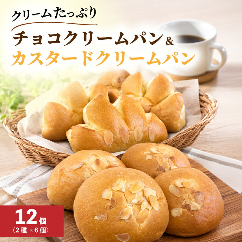 【ふるさと納税】 冷凍パン チョコクリームパン・カスタードクリームパンセット 12個 パン パン詰め合わせ 冷凍 冷凍パン クリームパン 詰め合わせ ぱん pan kuri-mu クリーム チョコ チョコレート カスタード 神奈川県 平塚市 しんわルネッサンス