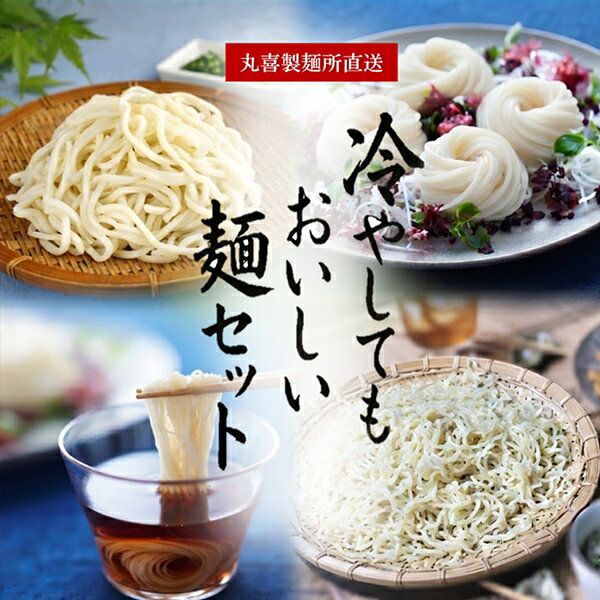 【ふるさと納税】丸喜製麺所直送　冷やしてもおいしい麺セット