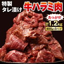 【ふるさと納税】 牛肉 牛ハラミ タレ漬け たっぷり 1.2kg 400g 3パック 焼肉 味付け バーベキュー BBQ 冷凍 1kg 以上