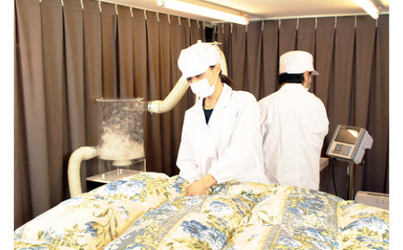 ふわふわ羽毛肌ふとん シングルサイズ（150cm×210cm） 羽毛布団 シングル 布団 羽毛 羽毛ぶとん ふとん 掛けふとん 鳥取県 倉吉市