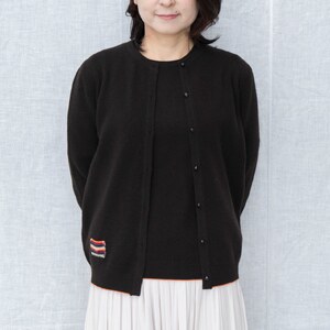 カシミヤ カーディガン カシミヤ(コゲチャ)女性用サイズ:LL(42)≪白田のカシミヤ≫ 