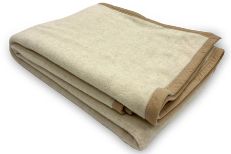 繊維の宝石カシミヤ入り あったかウール毛布(毛羽部分) シングルサイズ (約140×200cm) KW-10 [4498]