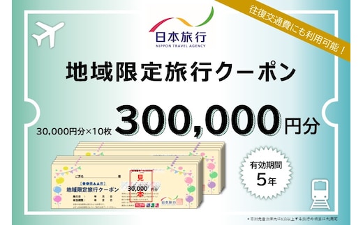 
										
										富山県黒部市 日本旅行 地域限定旅行クーポン【３００，０００円分】
									