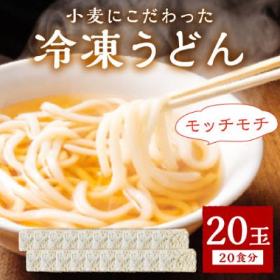 ふるさと納税 京丹後市 京丹後つねよしの冷凍うどん 20玉入り(20食分)　〜釜揚げのようなこだわりのコシの麺〜